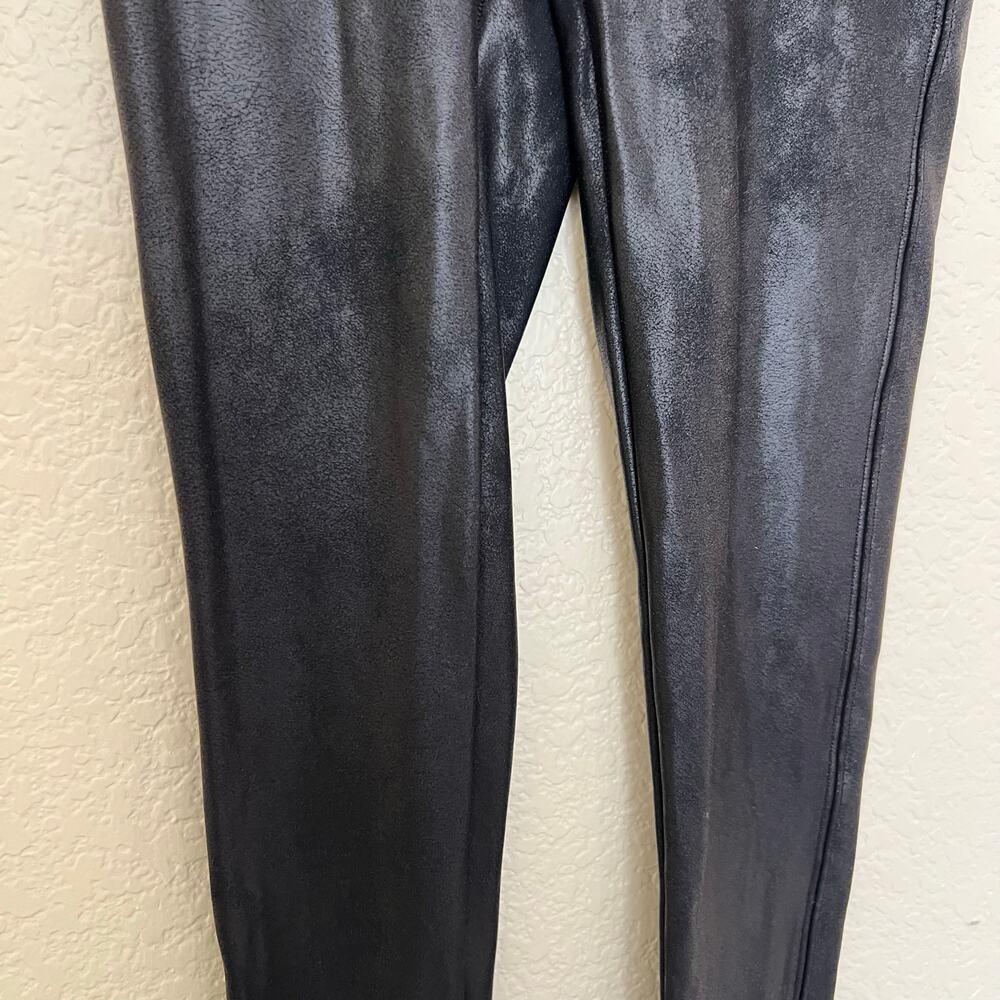 Spanx Faux Leather Leggings Black High Rise Shaping Slimming XS Women Pants - Picture 15 of 15